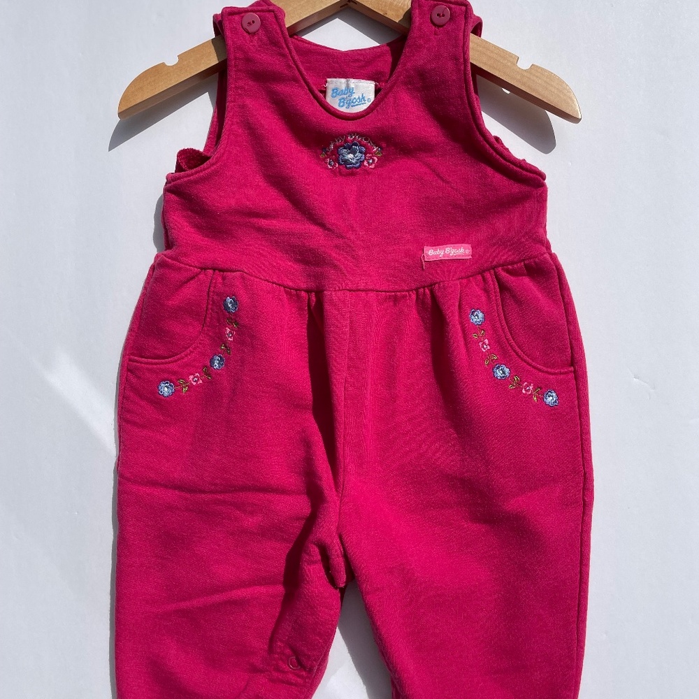 Vintage Baby b'gosh Fleece Floral Jumper